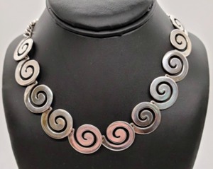 Handmade Sterling Silver Swirled Jewelry Set
