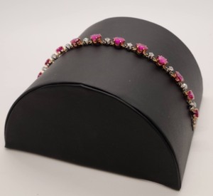 Pink Sapphire and Diamond Tennis Bracelet