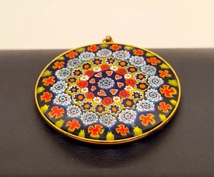 Murano Mosiac Sterling Silver Pendant