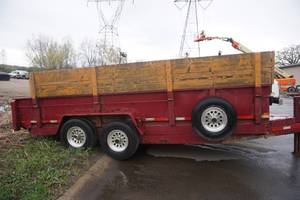 lot 3 image: 2007 Felling 18 Tandem Axle Hydraulic Dump Trailer
