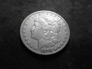 1879 CC Over CC  Morgan Silver Dollar