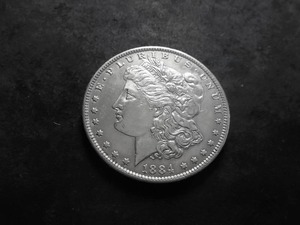 1884 O Morgan Silver Dollar