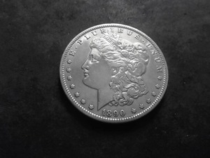1890 O Morgan Silver Dollar