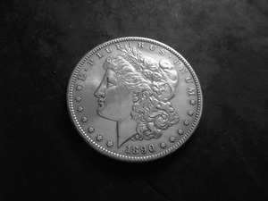 1890 S  Morgan Silver Dollar