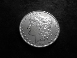 1891 CC Morgan Silver Dollar