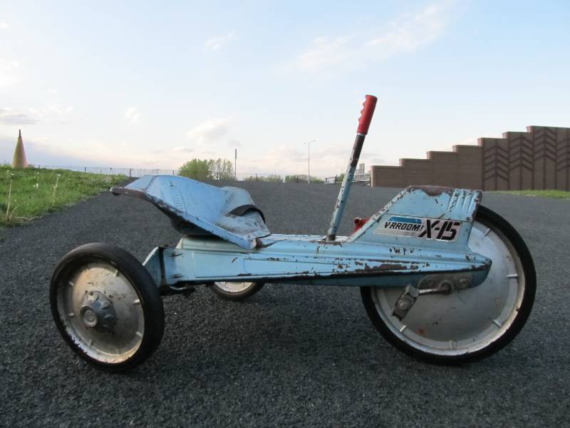 Orig 1960's Working VRROOM! X-15 Rocket Trike Pedal Car Orig 1960's Working VRROOM! X-15 Rocket Trike Pedal Car