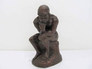 lot 27 image: Vintage The Thinker Sculpture