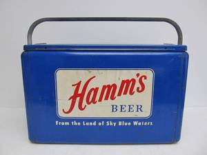lot 70 image: Nice Vintage 1950s HAMMS Beer Advertising Cooler