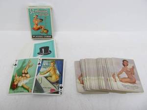 lot 73 image: 2 Complete Vintage 1950s PINUP Playing Card Decks - Gil Elvgren