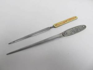 lot 81 image: 2 Antique Minneapolis & Saint Paul Advertising Letter Openers