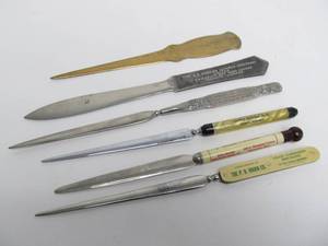 lot 82 image: Vintage & Antique Advertising Letter Openers