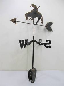 lot 190 image: Metal End of The Trail Directional Weathervane
