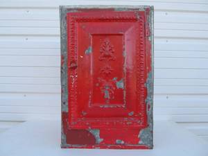 lot 201 image: Antique Galvanized Metal Pie Safe