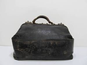 lot 180 image: Antique Leather Doctors Satchel Bag