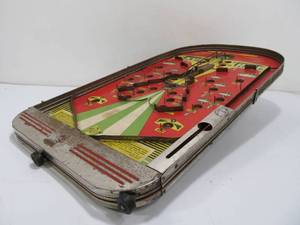 lot 188 image: Larger Vintage SKY RIDE Parachute Table Top PinballBagatelle Game