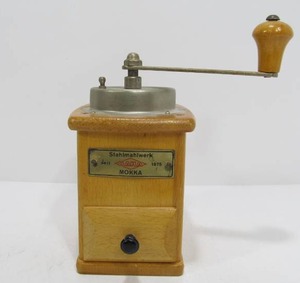 lot 277 image: Vintage West German Deco Stahlmahlwerk Dovetailed Coffee Grinder