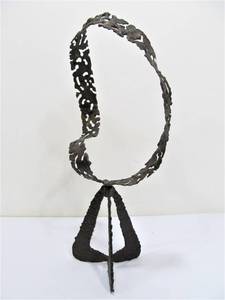 lot 302 image: Vintage Brutalist Metal Sculpture