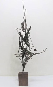 lot 303 image: Vintage Mid Century Brutalist Metal Sculpture