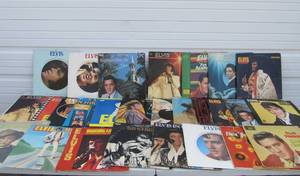 lot 307 image: Large Lot of Vintage ELVIS Vinyl Records