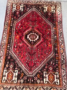 lot 344 image: Vintage Hand Knotted Oriental Wool Rug