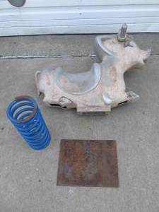 lot 352 image: Orig Vintage 1950s-60s Gametime Saddle Mates Ride-On Cow Ride