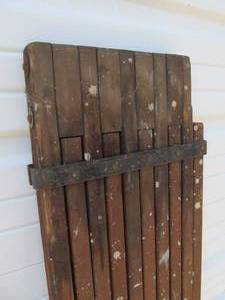 lot 377 image: Antique Industrial Wood Scaffolding