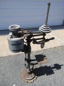 lot 379 image: Very Cool Vintage Steampunk Drill Press 