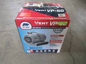 lot 703 image: 12 HP Air Mover for Janitorial Water Damage Restoration Stackable Carpet Dryer Floor Blower Fan, Grey