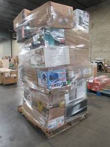 lot 216 image: WHOLESALE MIXED PALLET OF BATHROOM LIGHTING, SMALL APPLIANCES AND SHOP EQUIPMENT