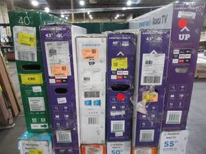 lot 55 image: UNTOUCHED Wholesale Pallet of 40 43 50 & 55 Smart Ultra HD TVs - $ 3,724.86 RETAIL VALUE