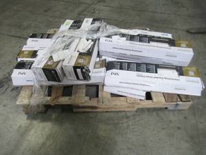 lot 300 image: Small Pallet - MS International Arctic White Split Face Ledger Panel 6 in. x 24 in. Multi-Finish Marble Wall Tile MARCWHI624-MULT