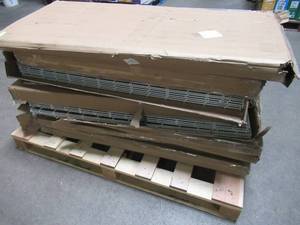 lot 117 image: WHOLESALE MIXED PALLET OF WATERFALL AND FLAT WIRE MESH DECKINGSHELVING