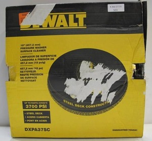 lot 503 image: DeWalt 18 in. Surface Cleaner for Gas Pressure Washers Rated up to 3700 PSI