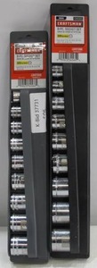 lot 505 image: Craftsman 18-Piece Metric and Standard SAE 38 Drive Socket Sets