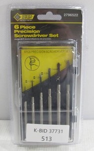 lot 513 image: Steel Grip 6-Piece Precision Mini Screwdriver Kit for Computers, Eyeglasses, Small Repairs