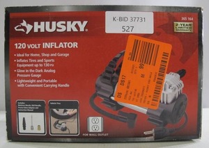 lot 527 image: Husky 120 Volt Automotive Tire Inflator