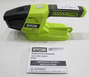 lot 528 image: Ryobi P705 18-Volt ONE Lithium-Ion Cordless LED Light (Tool Only)