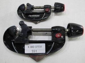 lot 551 image: Husky 2-18 in. and 1-12 in. Quick-Release Tube Cutters