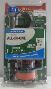 lot 548 image: Fluidmaster PerforMAX Universal 2 in. High Performance Complete Toilet Repair Kit