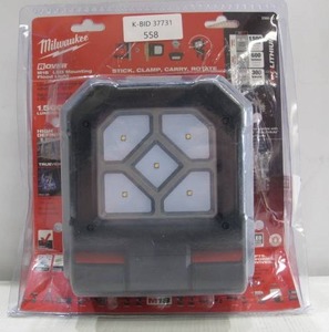 lot 558 image: Milwaukee M18 18-Volt 1500 Lumens Lithium-Ion Cordless Rover LED Mounting Flood Light (Tool-Only)