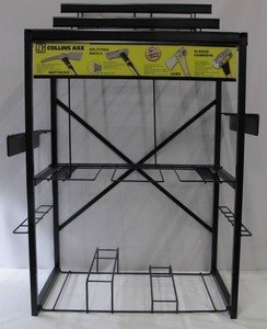 lot 589 image: Collins Small Striking Tool Rack 120 High - Store Display for Axes Shovels Pickaxe Etc