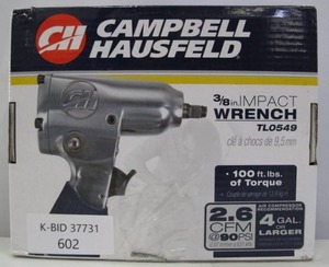 lot 602 image: Campbell-Hausfield 38 Impact Wrench TL0549