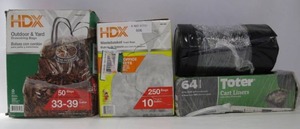 lot 606 image: Lot of Heavy-Duty Trash Bags Contractor Construction Yard Lawn