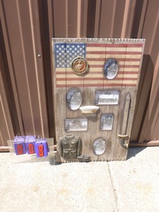 Military theme plaque. As shown.
