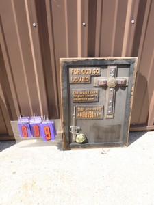 Military theme plaque. As shown.
