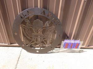 Military theme plaque. As shown.