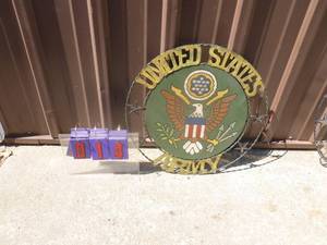 Military theme plaque. As shown.