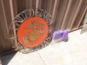 Military theme plaque. As shown.