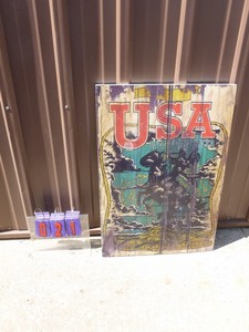Hanging wall flag. Western style. As shown.