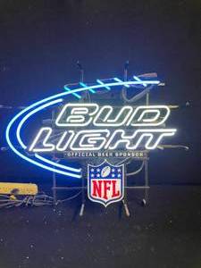 lot 17 image: Bud Light NFL football neon